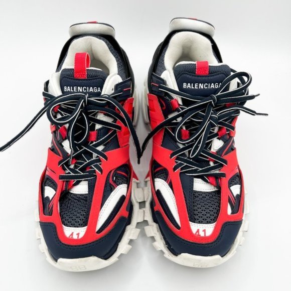 Balenciaga Other - $1350 Men's Balenciaga LED Track Sneakers Blue Red Sz EU 41 US / 8